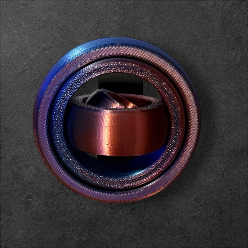 4 Ring fidget spinner:_Black