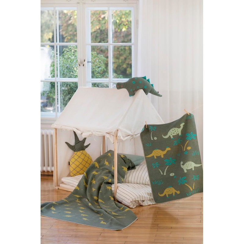 David Fussenegger Juwel Filled Cushion Dino Ivy 70 x 25