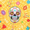 Puckator Day of the Dead Microfibre Beach Towel - Large