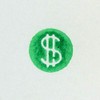 TG,LLC Treasure Gurus Fast Drying Bright Green Ink Dollar Sign