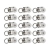 ZQIY 15PCS Curtain Track Roller Hook Curtain Guide Pulley Plastic