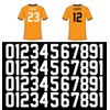 44 Pieces 8 Inch Iron on Transfers Numbers T-Shirt Heat