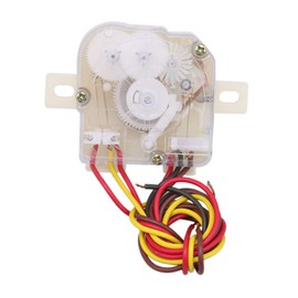 Walmine Plastic Washer Timer 5 Wire Square Washing Machine Control Timer for Washer Shaft Length 2.4cm
