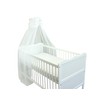 TupTam Baby Cot Canopy with Bow Transparent Colour: White Size: