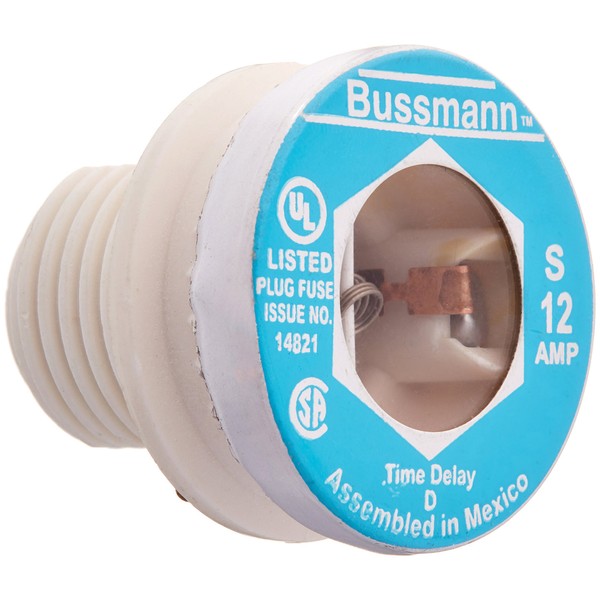 Cooper Bussmann Bussman BP/S-12 Fustat Dual Element Plug
