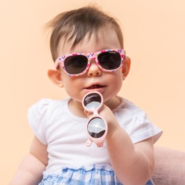 Kiddus Polarised Sunglasses Baby Girls & Baby Boys, Children 8-24 Months, Children's Sunglasses 1 Year, 100% UV Protection, Flexible Frame, Travel Accessories, 05