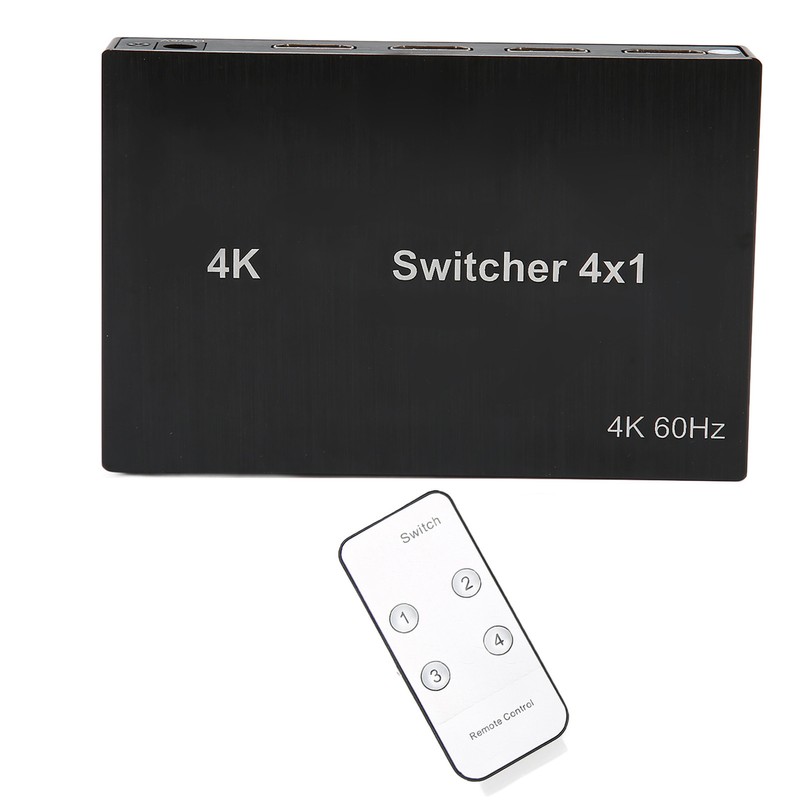4Kx2K HD Multimedia Interface Switch 4X1 Mouse Keyboard Control Video