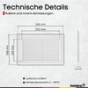 Steinberg14 White Ventilation Grille 250 x 170 mm - Plastic
