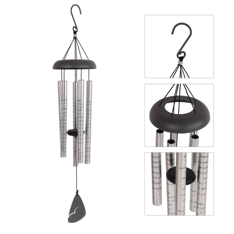 Wind Chimes Corrosion Resistant Waterproof Soothing Melody Metal Wind Chimes