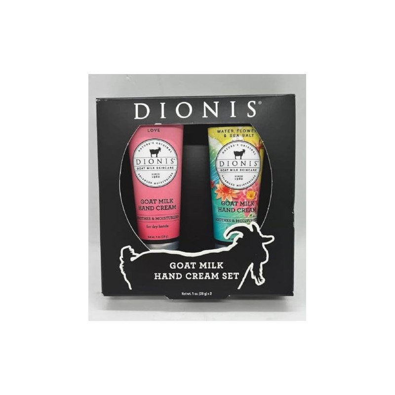 Dionis Goat Milk Hand Cream 2pc Set Love & Water