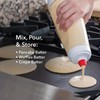 Pancake Batter Bottle Battler Mixer With Blender Ball Wire Whisk