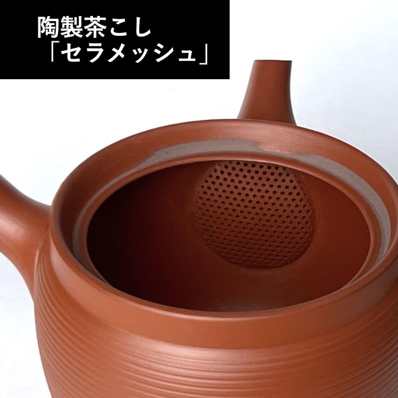 Tokoname Ware Sera Mesh Large Teapot, 16.9 fl oz (480