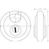 ABUS 82344 26WY/80 m. 4 Keys Discus Padlock