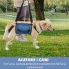 CUEMOON Dog Carrier Strap, Blue Emergency Backpack Support for Rehabilitation