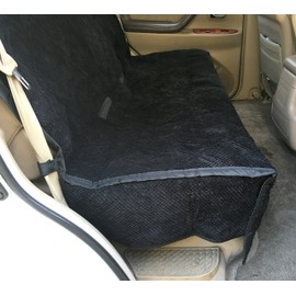 Formosa Covers Heavy Micro Velvet and Padded Back Seat Bench Cover - 56" Wide Black