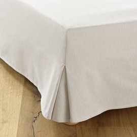 Bed Skirt 90 x 200 cm Beige - With 4 Sides of 30 cm for Bed 90 x 200 cm - Bed Skirt 90 x 200 cm - Protection for Slatted Frame 90 x 200 cm - Bed Frame Cover