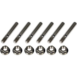 Dorman 03133HP Exhaust Flange Stud Kit - M10-1.5 x 62mm Stainless Steel Compatible with Select Models (OE FIX)