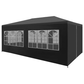 YAFF Party Tent Anthracite Polyethylene 19.7x9.8x8.4ft,Canopies & Gazebos-45102