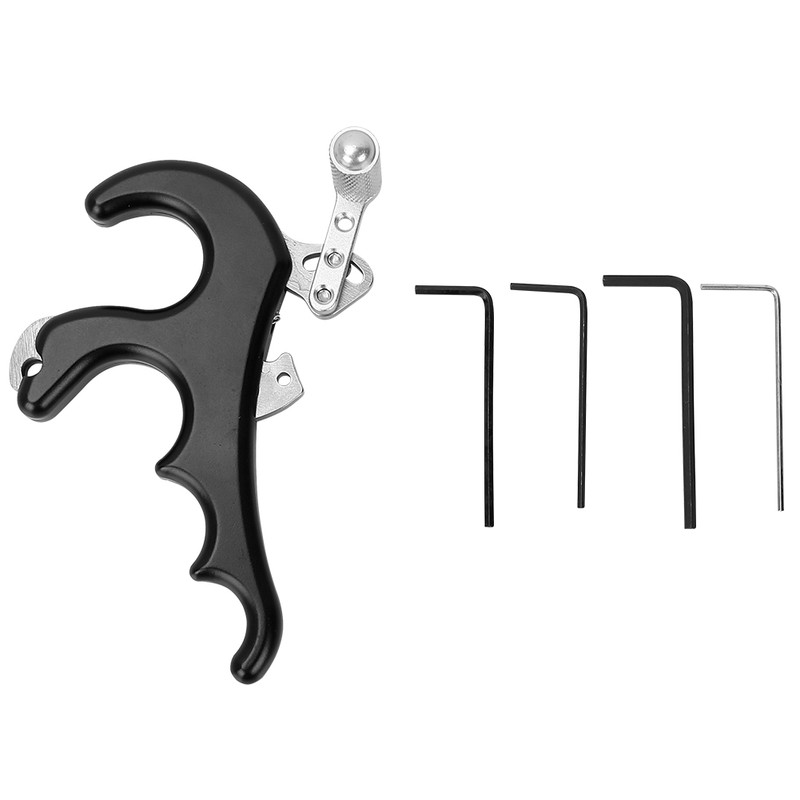 Archery Arrow Release Aids Four Finger Grip Caliper for Compound