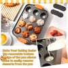 Uiifan 3 Pack Mini Cheesecake Pans Removable Bottom 12 Cavity