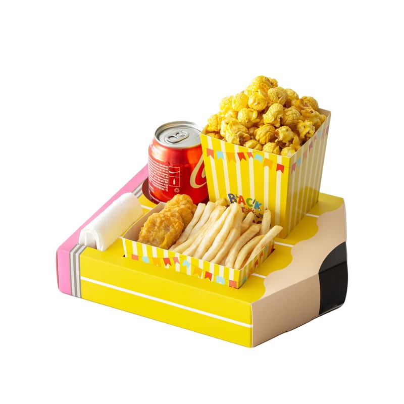 Baffect Small Movie Night Snack Trays 64pcs for Back to