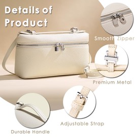 Crossbody Purse for Women,Clutch Purse Shoulder Bag,Pu Leather Cellphone Purse,Shoulder Handbag Wallet for Wome (White)