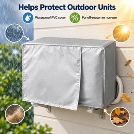 Waterproof Outdoor Air Conditioner Cover for 1P, 1.5P & 2P AC Units – Dust, Rain & Sun Protection for Seasonal Storage