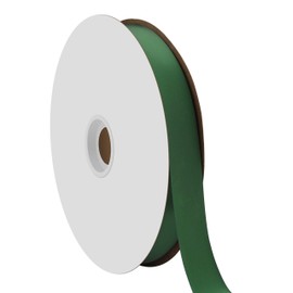 Berwick Offray 7/8" Single Face Satin Ribbon, Forest Green, 100 Yds