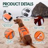 Kuoser Life Jacket Dog, Durability Dog Life Jacket, Excellent Buoyancy