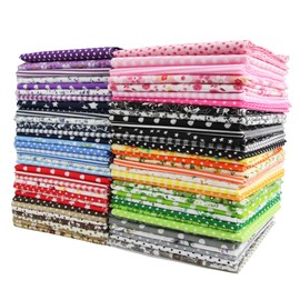 Cotton Fabric Packs, 7 Pieces, 50 x 50 cm Fabrics for Sewing, Patchwork, DIY Fabric Package, DIY Cotton Cloth, Sold by the Metre, Fabric Scraps, Fabric Package for Clothing, Bedding, Curtains,