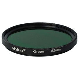 vhbw Universal Colour Filter Green for Camera Lenses with 52 mm Filter Thread Green Filter