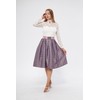 Lifos 0800 Dirndl Skirt, Costume Skirt with Belt Paisley Pattern,