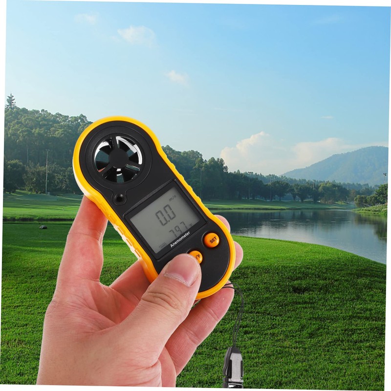BESPORTBLE 1pc Handheld Digital Anemometer Air Flow with Backlight Compact