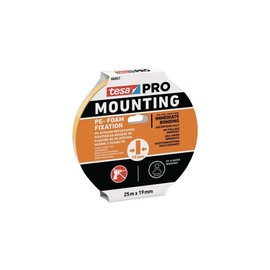 tesa Mounting PRO PE-Fixation 66957-00010-00 Mounting tape White (L x W) 25m x 19mm 1St.