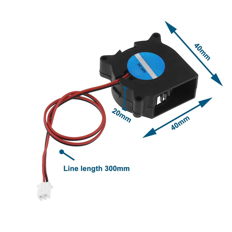 ECSiNG 4pcs Cooling Fan of 4020 for 3D Printers Blowers
