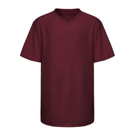 Opna Youth Boys Dri Fit Athletic T Shirts for Boys & Girls Sports Undershirt – Youth & Teen Sizes Maroon-XS