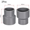 TOP-VIGOR 2Pcs PVC DWV Reducing Coupling, 50mm x 63mm Socket