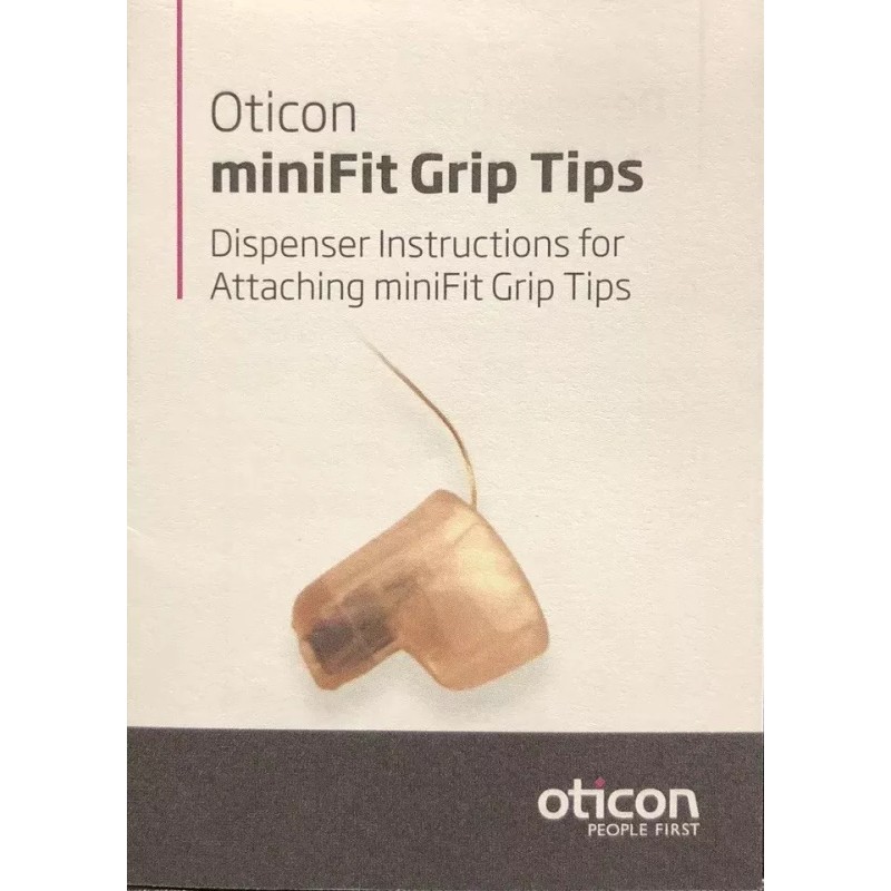 Oticon 5 miniFit Grip Tips For Oticon Receivers. Size Small