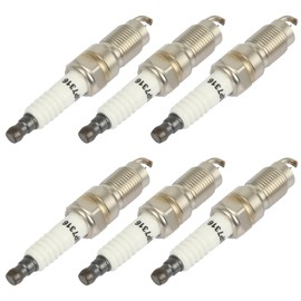SCITOO Platinum Iridium Spark Plugs for Ford F-150, Explorer, for Mustang, Taurus, for E-150, Ranger, Freestar & for Lincoln for Continental & for Land for Rover LR3 & for Mazda B4000 7316 6 Pcs