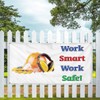 Vinyl Banner Multiple Sizes Work Smart Safe Business A Industrial