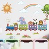 Mestiker Animal Train Wall Sticker Decor Wall Sticker Animals Cute