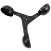 SUPVOX Aluminium Alloy Anemometer Wind Cups - Black, 6.69 Inch