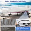 Fuprosico Boat Cover with Ratchet to Tighten The Hem,1200D Heavy
