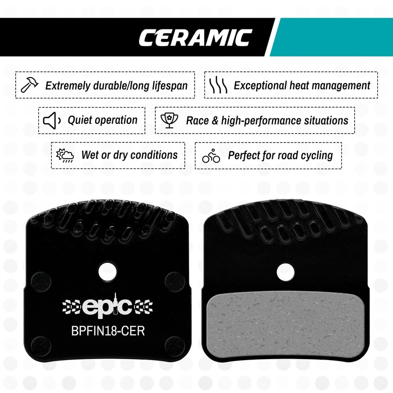 epic Disc Brake Pads with Cooling Fins | Fits H03A,
