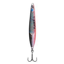 FLADEN Wave Sweeper Surf Fishing Bass Lure, Long Casting - 18g/9cm, Multiple Colours (Red Silver Black, 18g) [16-131802]