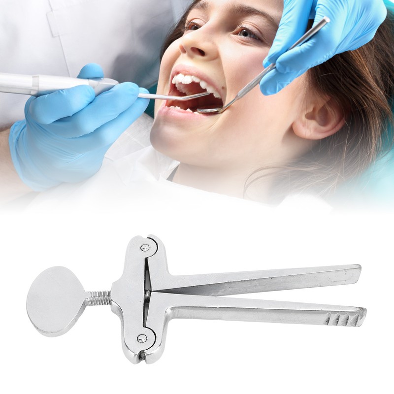 Cheek Lip Retractor T Shaped Adjust Size Stainless Steel Mouth