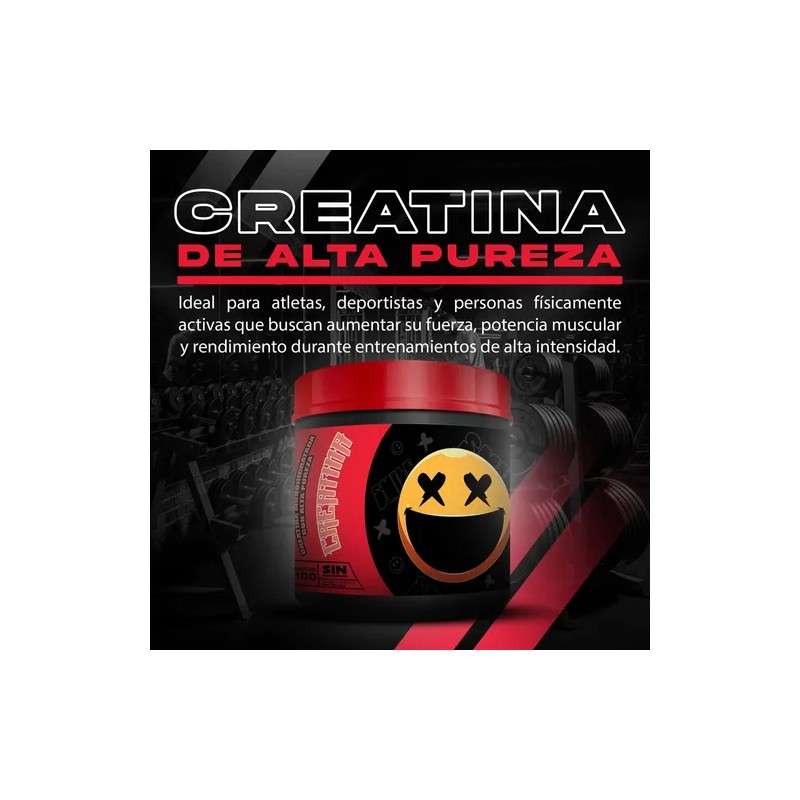 Creatina Monohidratada Smile Labz 500g Sin Sabor Vegano Deportivo