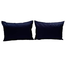 Cushion Cover Decorative Cushion Cover Set of 2 100% Cotton Collection Concept, Choice of Colours and Sizes (Cushion Cover Set of 2 - 50 x 30 cm, Navy Blue)