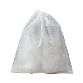 10 PCS Large Shoe Bags for Packing 15.7" x 11.8" Dustproof Drawstring Travel Shoe Storage Bags for Men and Women (White)