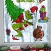 Mfault 2025 New Year Christmas Window Clings 9 Sheets, Funny